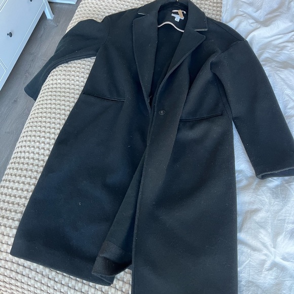 Black Topshop Trench Coat - Picture 2 of 5